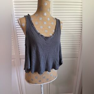 Paper Crane tank top crop